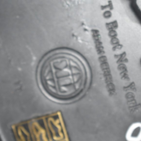 To Boot New York Carlton Apron Toe Leather Boots Black Size 11 - Picture 10 of 11